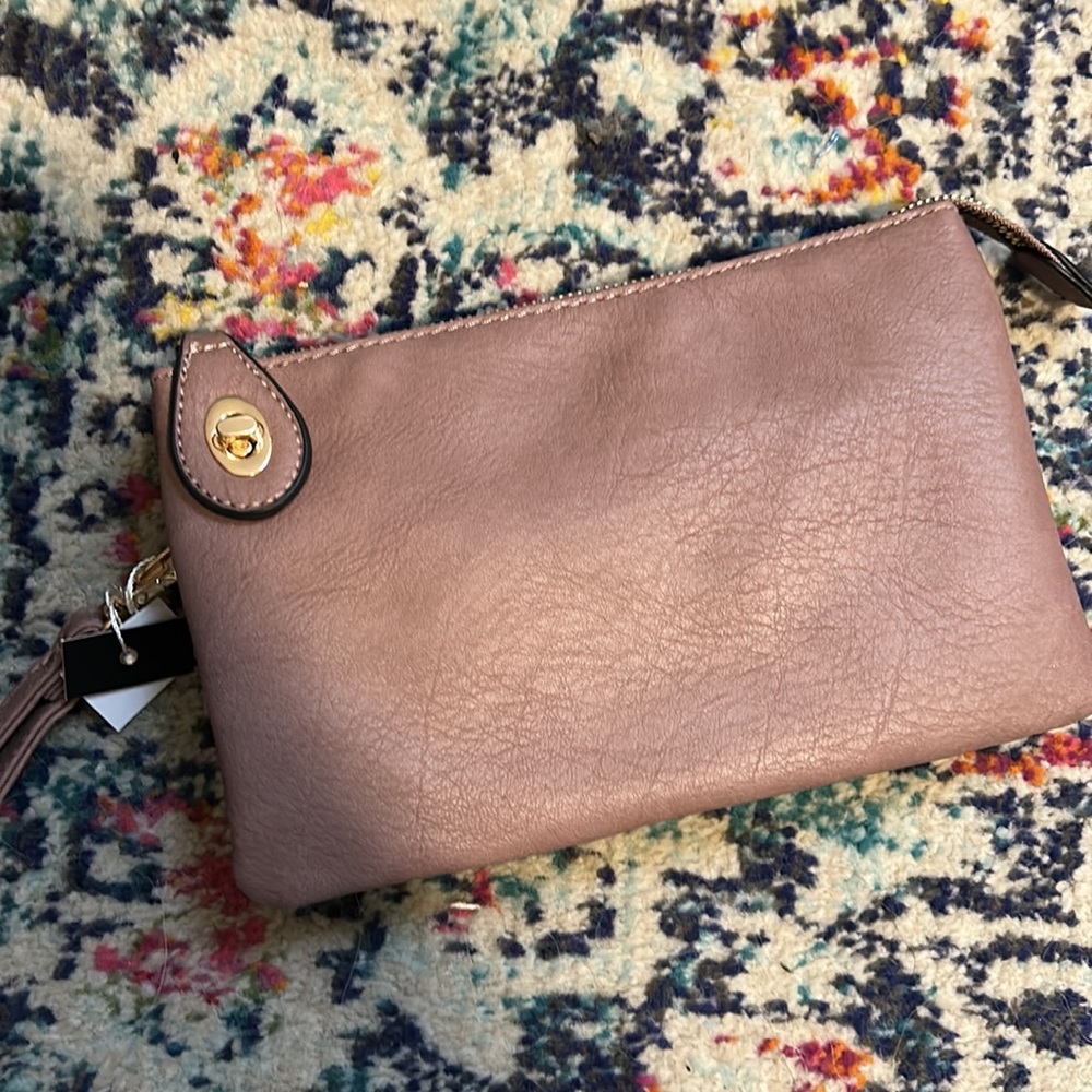 *4 for 24* Convertible Mauve Shoulder Bag Wristlet